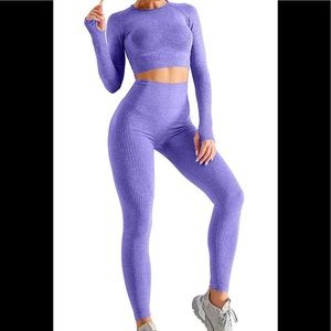 Women's Seamless 2 Piece workout Outfit